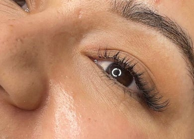 Close-up of elegant eyelashes at Lashubyjade, Cape Town, Western Cape, ZA.