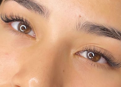 Close-up of professionally applied lashes at Lashubyjade, Cape Town, Western Cape, ZA.