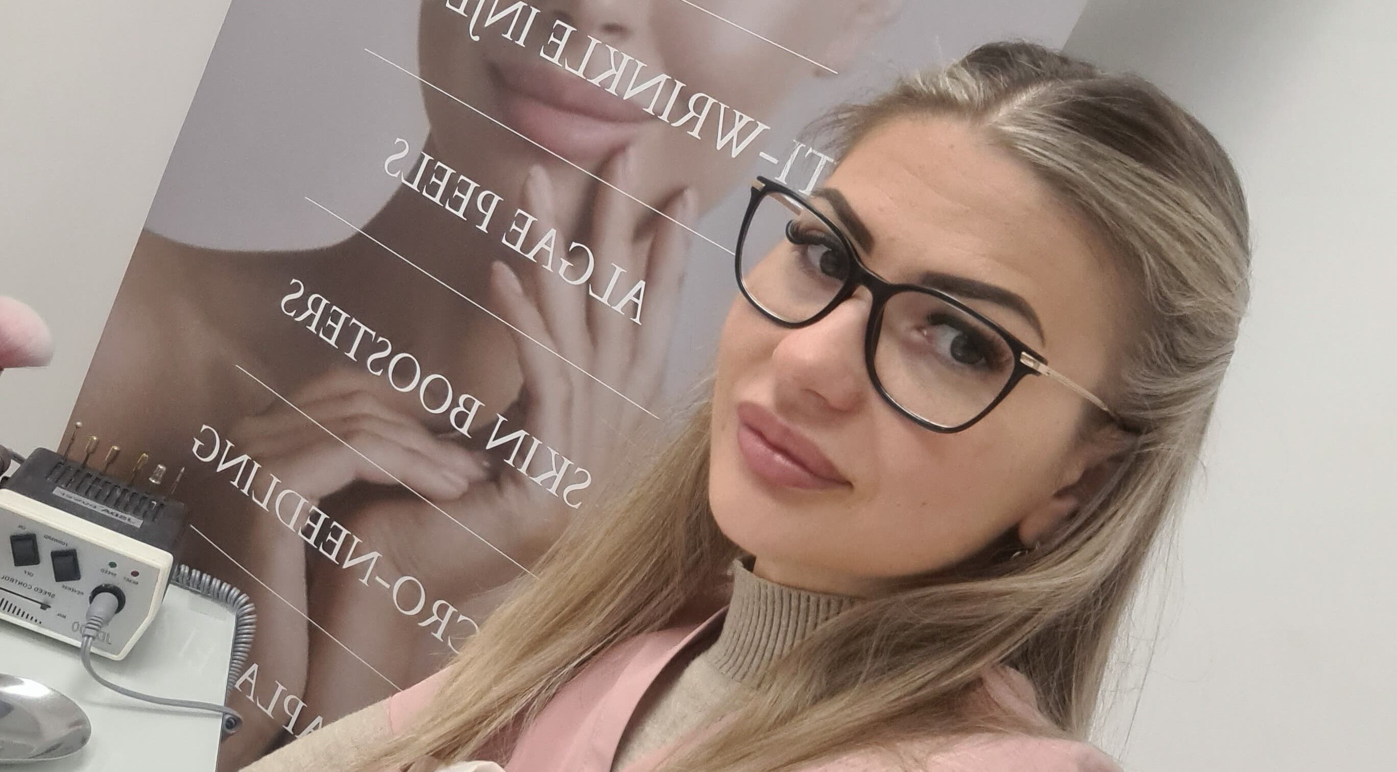 Aesthetician at Avc beauty(Castle Aesthetics), Colchester, England, GB, showcasing skin treatment services.