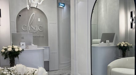 Elegant clinic lobby at Aesthetic Nurse Marta, Vaughan, Ontario, CA with floral decor and modern design.