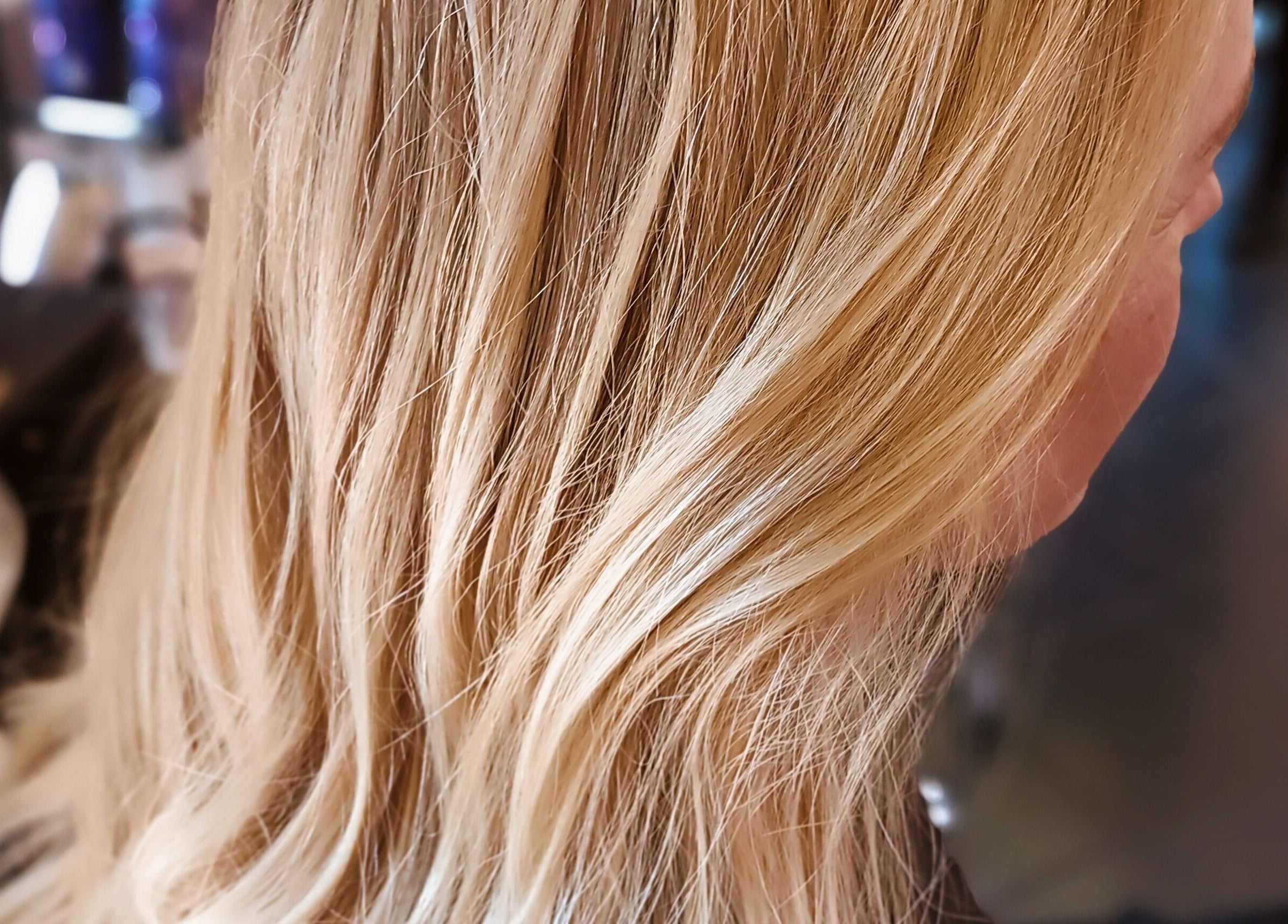 Blonde hair styled at Hair by Nicola Smit, showcasing expert coloring in Pretoria, Gauteng, ZA.