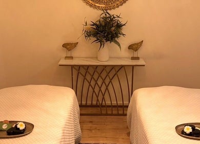 Cozy massage beds at Cheewa Aroma Remedial Thai, Melbourne, Victoria, AU inviting relaxation and tranquility.