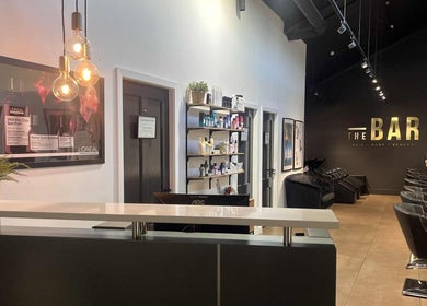 The Bar Hair Body Beauty reception in Penrith, New South Wales, AU showcasing modern design and product display.