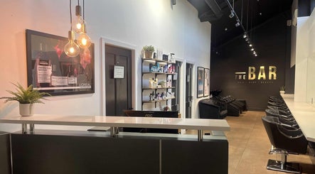 The Bar Hair Body Beauty reception in Penrith, New South Wales, AU showcasing modern design and product display.