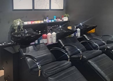 Professional hair washing stations at The Bar Hair Body Beauty in Penrith, New South Wales, AU.