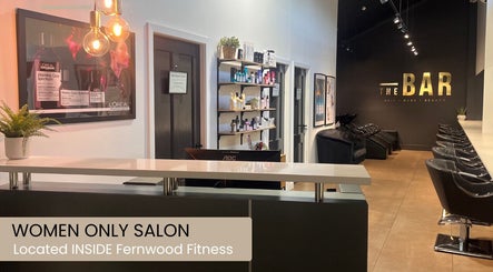 The Bar Hair Body Beauty salon interior in Penrith, New South Wales, AU, showcasing sleek modern design.