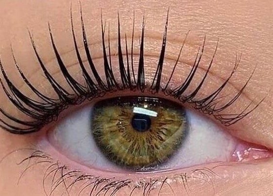 Close-up of enhanced lashes at Hoho Lashes, Glenelg East, South Australia, AU.