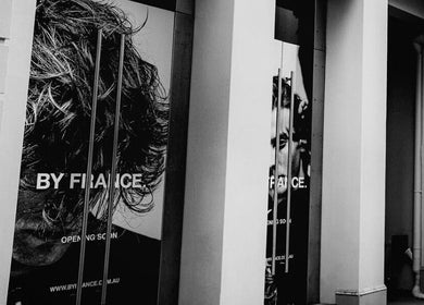 BY FRANCE venue exterior with artistic signage in Sydney, New South Wales, AU.