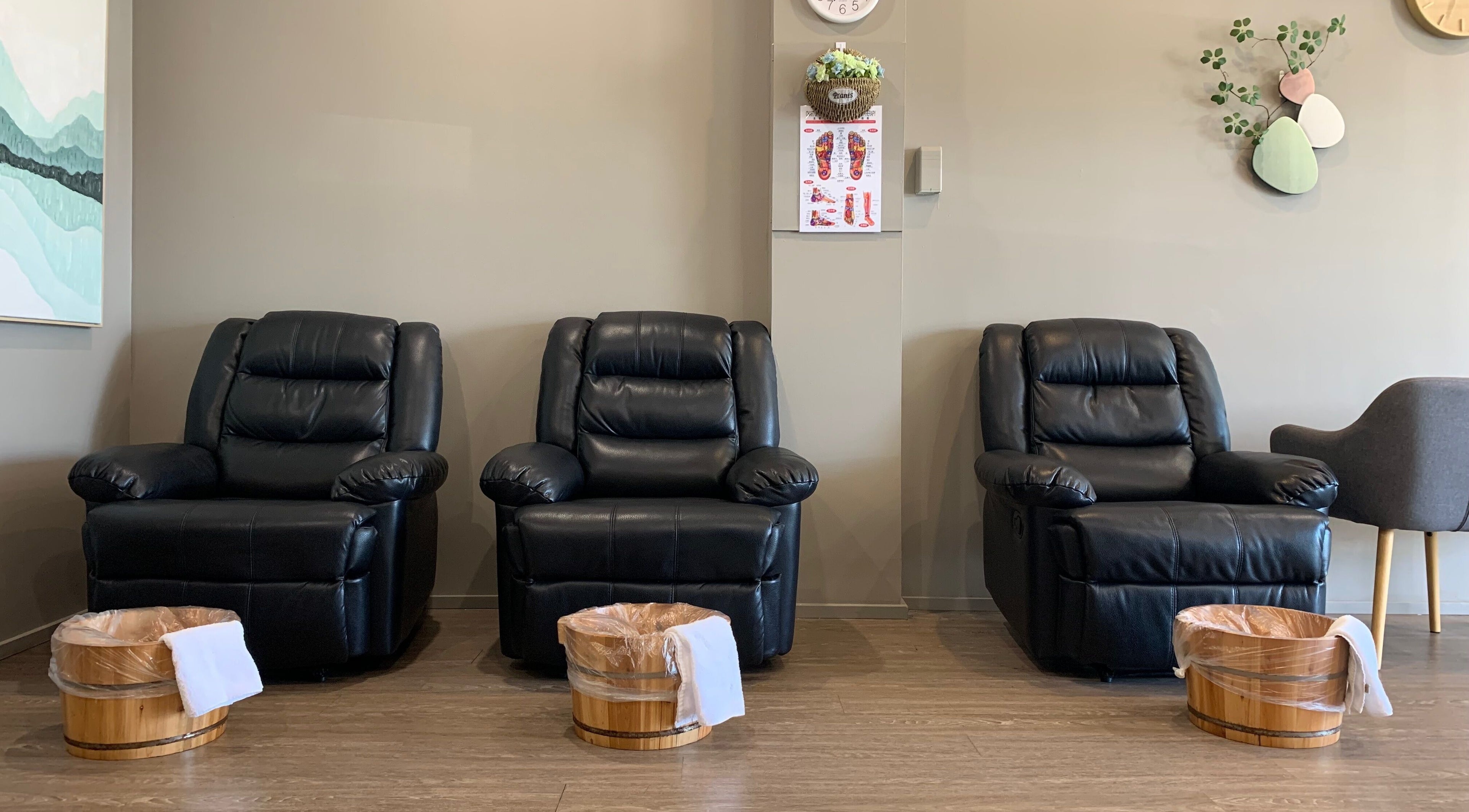 Cozy massage chairs at A1 Massage in Joondalup, Western Australia, AU, offering ultimate relaxation.