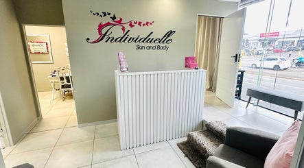 Reception area at INDIVIDUELLE SKIN & BODY in Durban, Kwazulu-natal, ZA with modern decor.