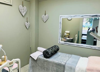 Peaceful treatment room at INDIVIDUELLE SKIN & BODY, Durban, Kwazulu-natal, ZA, featuring elegant decor.
