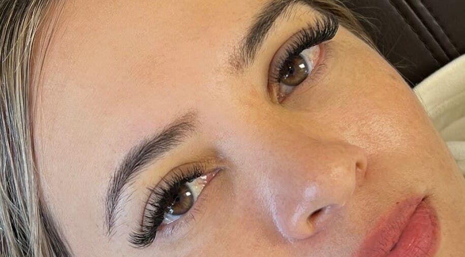 Close-up of eyelash extensions at Orchid Aesthetics ZA, Cape Town, Western Cape, ZA, showcasing expert beauty care.