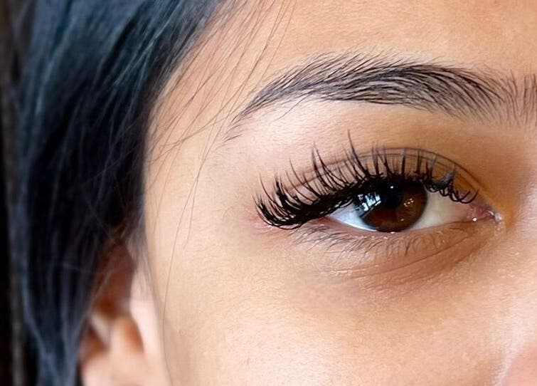 Close-up of long, elegant lashes at Orchid Aesthetics ZA, Cape Town, Western Cape, ZA.