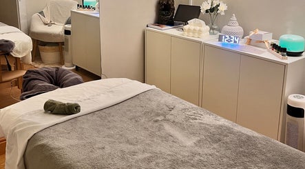 Cozy massage room setup at Mind & Soul Massage Therapy in Dublin, County Dublin, IE.
