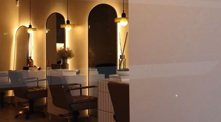 Stylish interior of Laird & Co by Christopher Laird in Edinburgh, Scotland, GB, featuring chic mirrors and seating.