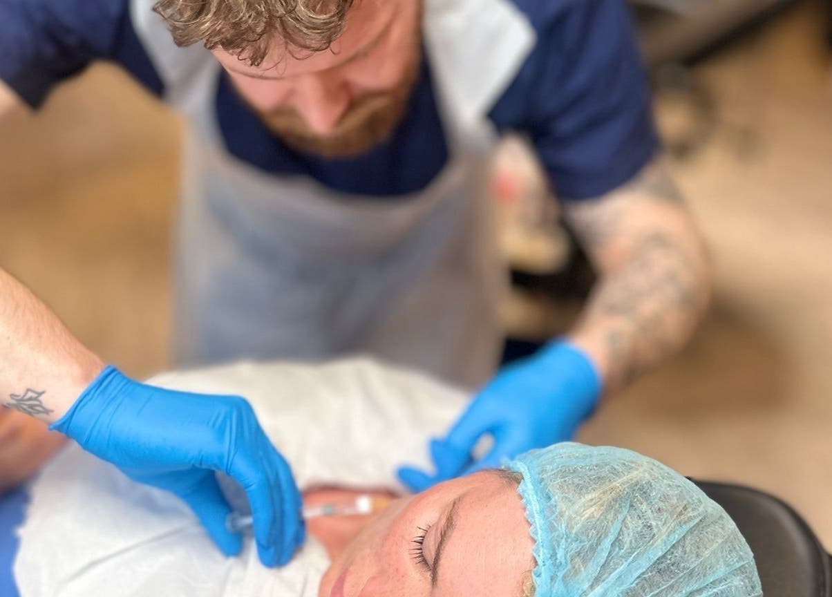 Professional treatment at Hair & Aesthetics By Ryan in Wyboston, England, GB. Focus on precision and care.