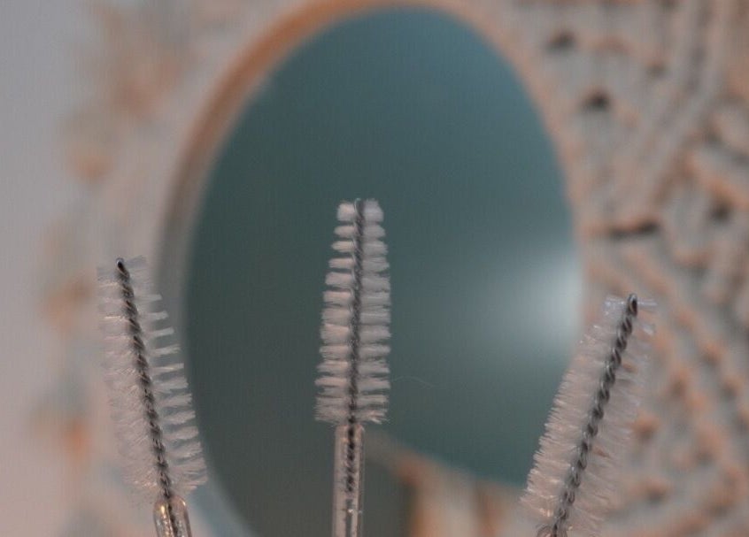 Elegant mirrors at Esthetics by Gwyn, Spring Lake, Michigan, US, showcasing beauty tools.