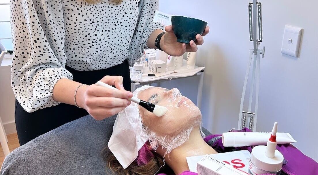 Professional facial treatment at SkinStore in Cape Town, Western Cape, ZA, showcasing expert skincare service.