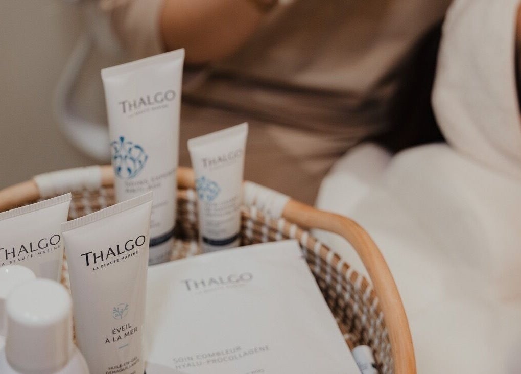 Skincare products at Peach Beauty Bar, Dubai, Dubai, AE enhance client treatments.