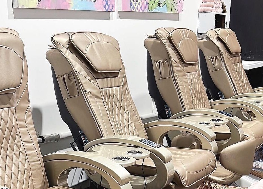 Coco Nails and Beauty spa chairs in Auckland, Auckland, NZ offer premium comfort and elegance.