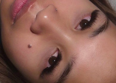 Close-up of lush eyelashes at K Lash Extensions, Johnston, Northern Territory, AU.