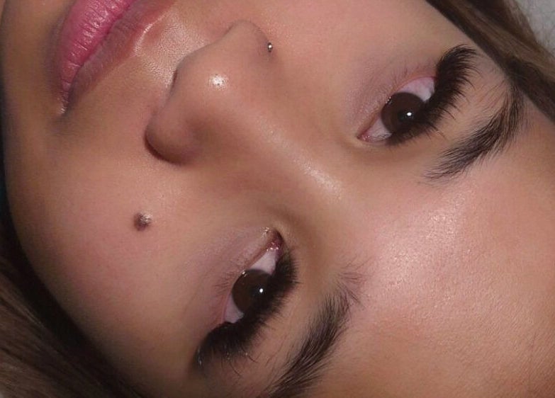 Close-up of lush eyelashes at K Lash Extensions, Johnston, Northern Territory, AU.