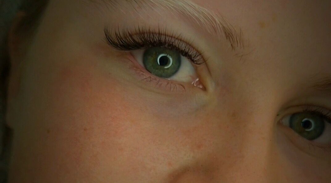 Close-up of eye with lush lashes at K Lash Extensions, Johnston, Northern Territory, AU.