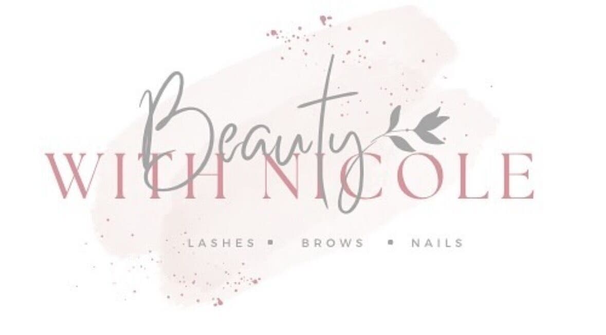 Beauty with Nicole logo featuring elegant design, located in Rossendale, England, GB.