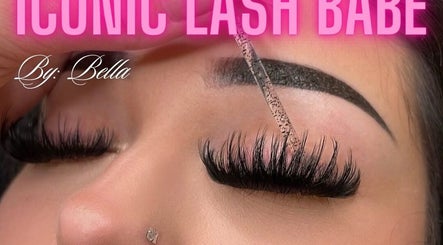 Close-up of elegant lash extensions at Iconic Lash Babe, Melbourne, Victoria, AU, showcasing detailed artistry.