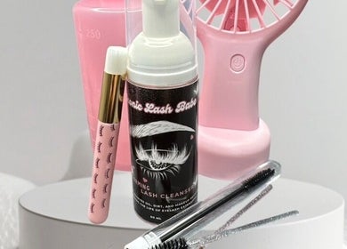 Iconic Lash Babe products including cleanser and tools at Melbourne, Victoria, AU location.