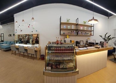 Chic interior of La FIORIRE Korean Hair Salon Kota Damansara, Petaling Jaya, Selangor, MY with modern decor.