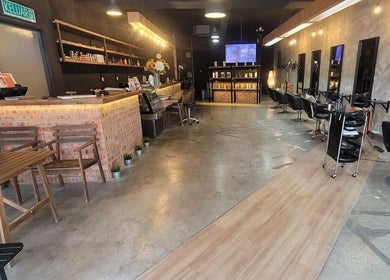 Interior of La FIORIRE Korean Hair Salon C180 Cheras in Cheras, Selangor, MY with stylish seating and modern decor.