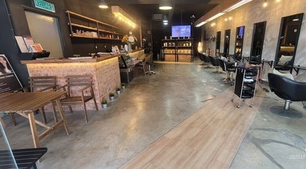 Interior of La FIORIRE Korean Hair Salon C180 Cheras in Cheras, Selangor, MY with stylish seating and modern decor.