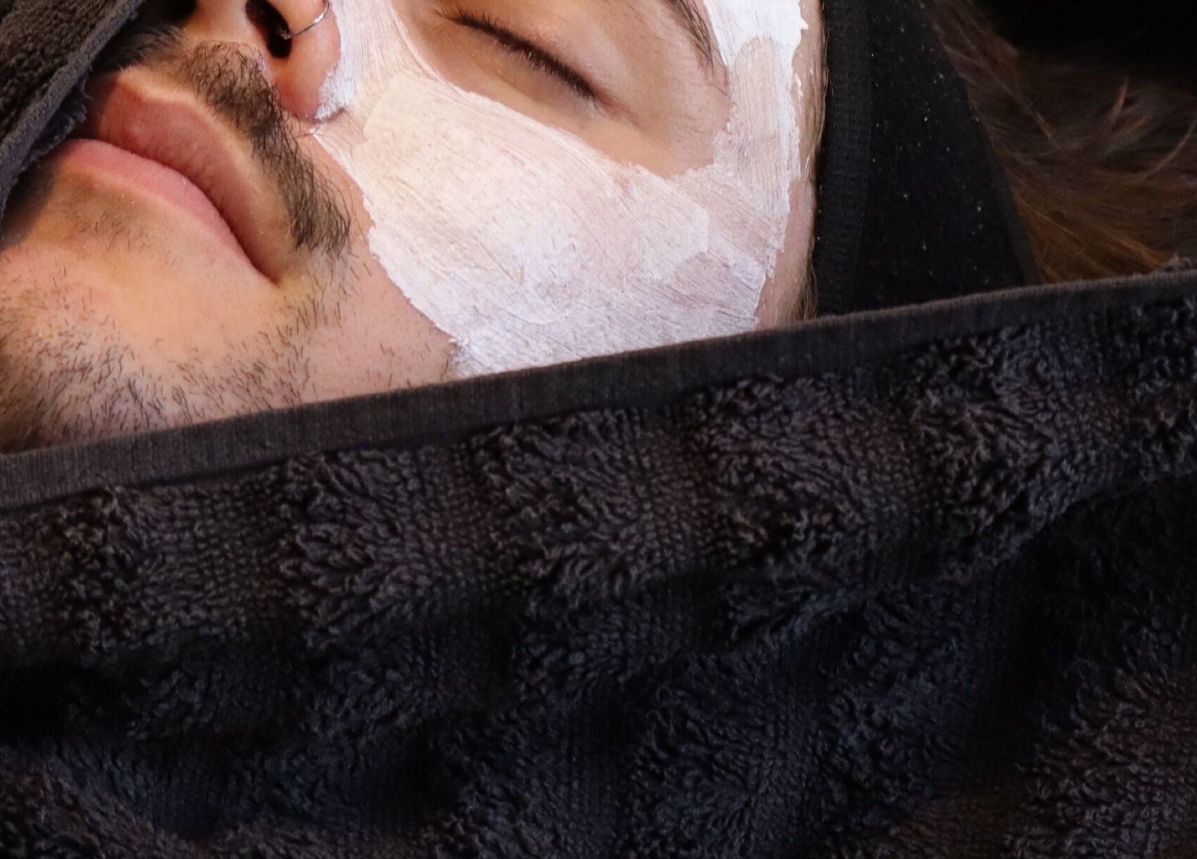 Facial treatment at Skinlibrium, Canning Vale, Western Australia, AU, offering relaxation and skincare services.