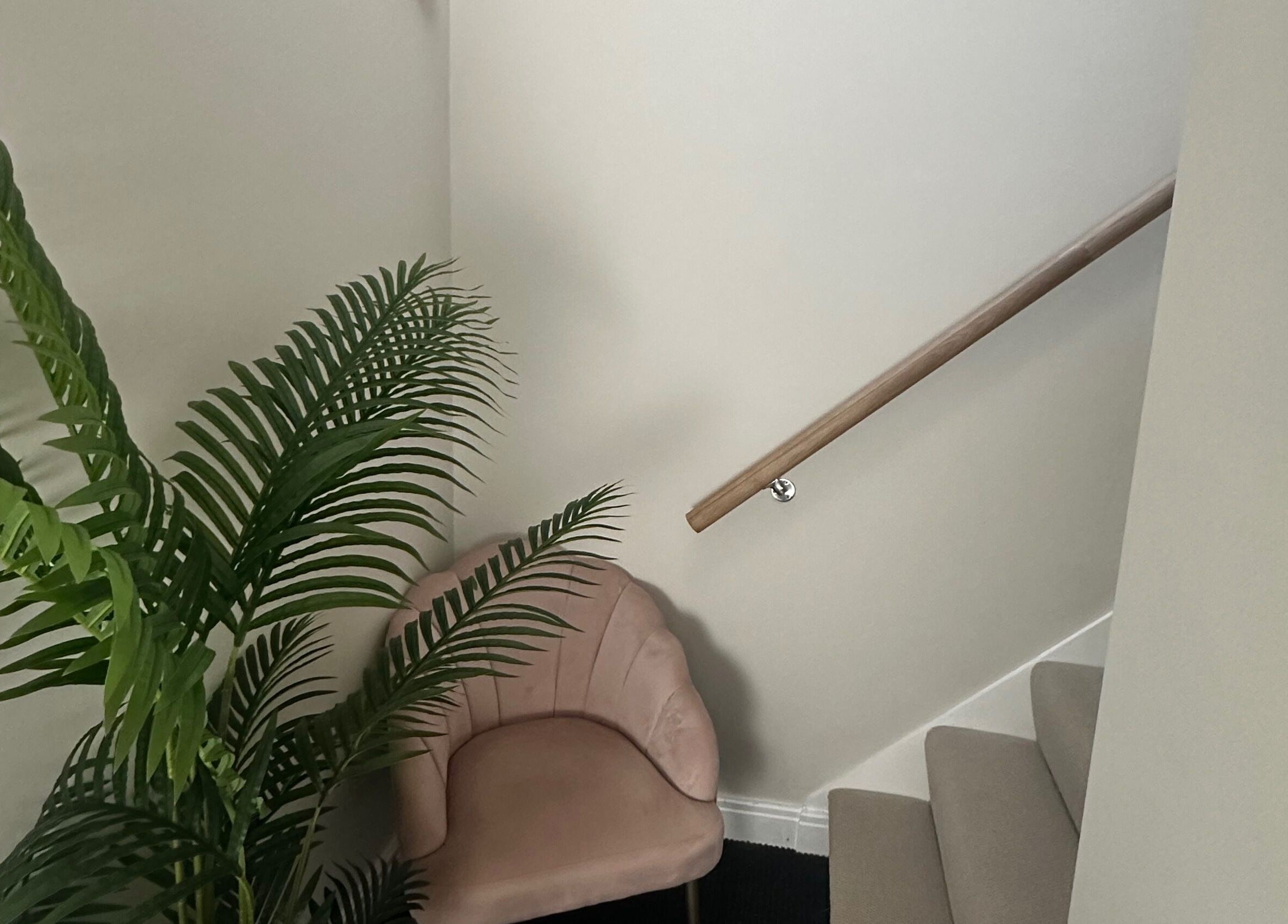 Elegant chair and plant in Skin Serenity venue, Bishopthorpe, England, GB.