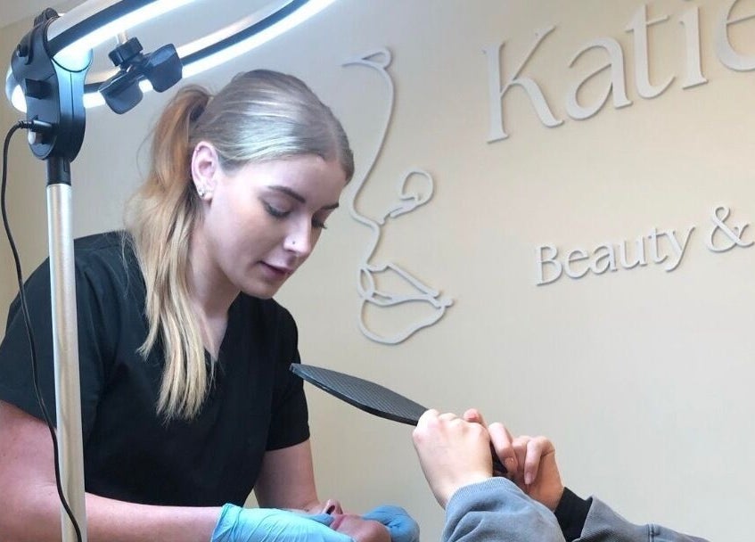 Aesthetician providing treatment at Katie Mai Beauty & Aesthetics, Stevenage, England, GB.