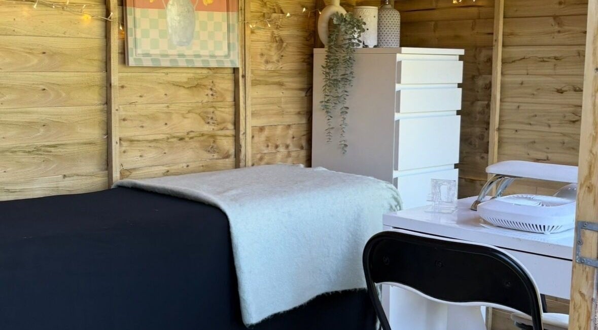 Cozy interior of IvyLivNails showcasing nail care station in Saint Austell, England, GB.