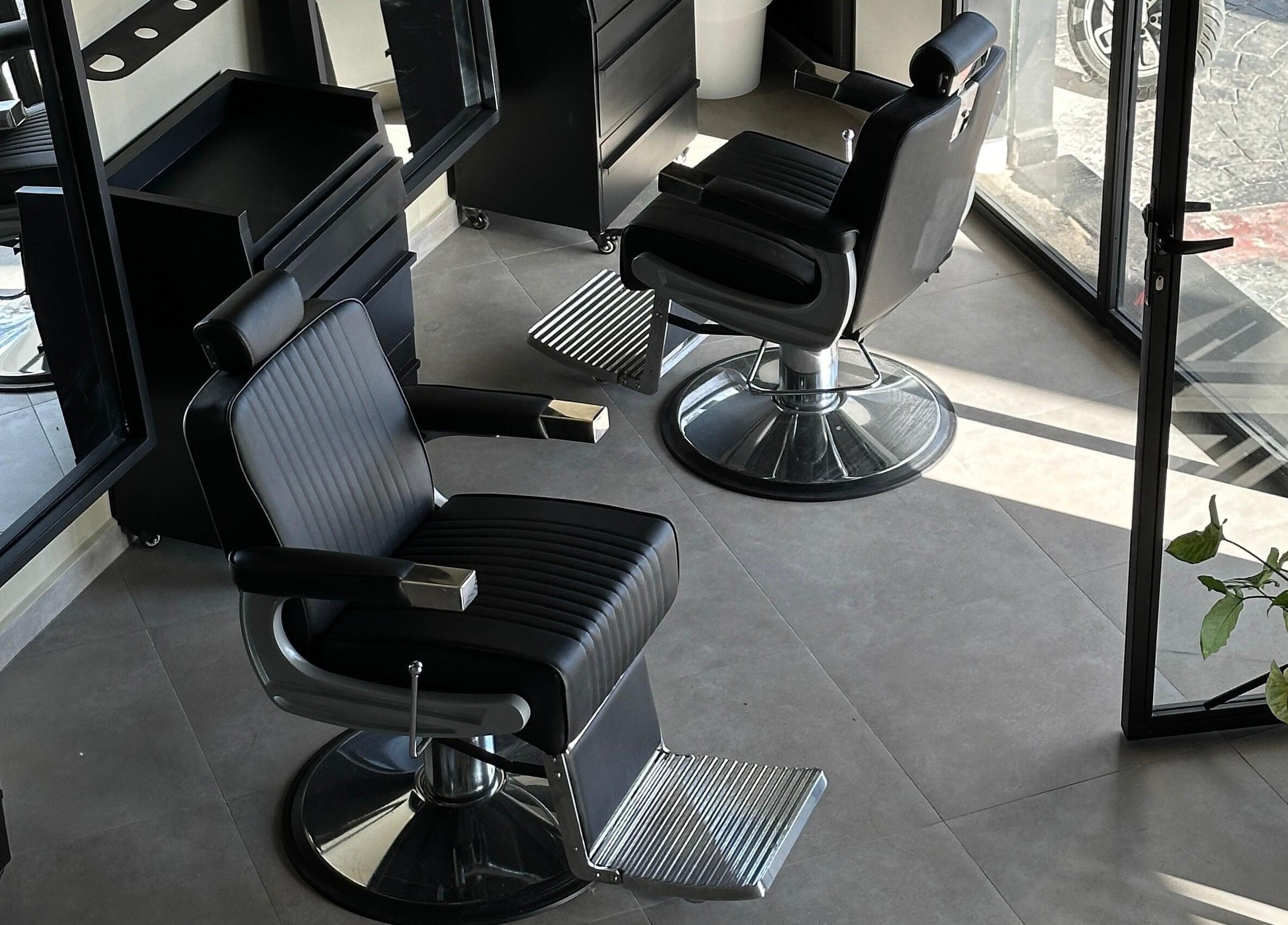 Elegant salon chairs at Soufian Allal in Tetouan, Tangier-tétouan-al Hoceima, MA.