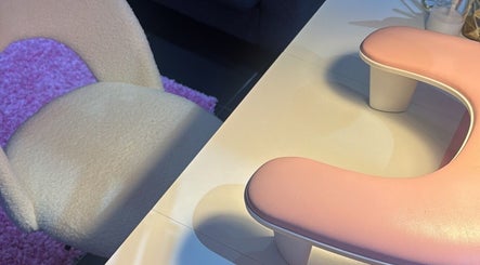 Comfortable manicure station at MCR Beauty Room, Worsley, England, GB. Perfect for relaxing beauty treatments.