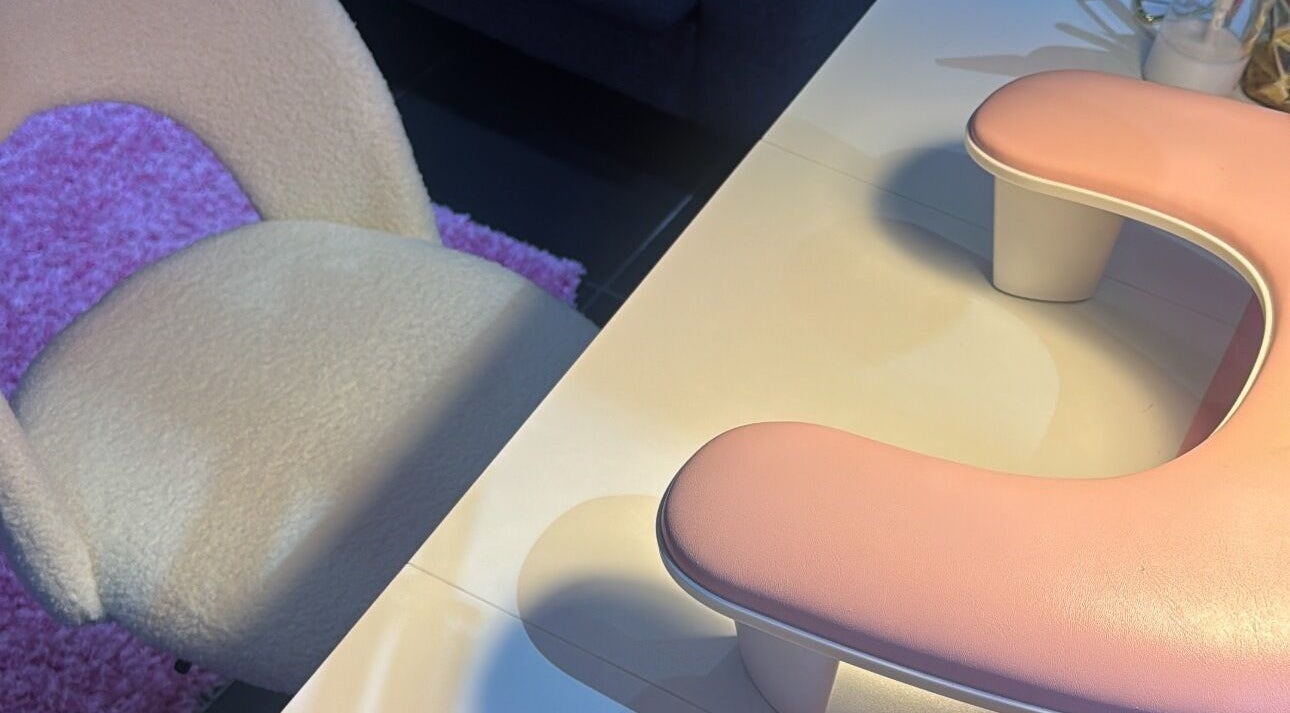 Comfortable manicure station at MCR Beauty Room, Worsley, England, GB. Perfect for relaxing beauty treatments.