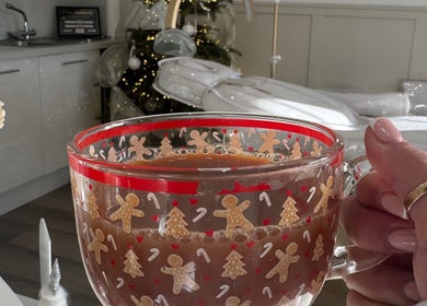 Festive mug at Liv Chapman Aesthetics & Nails, Watford, England, GB. Tranquil spa ambiance with cozy decor.