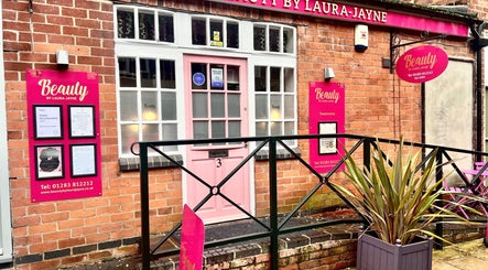 Exterior view of Beauty by Laura Jayne in Tutbury, England, GB showcasing its inviting entrance.
