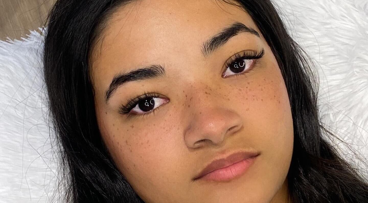 Close-up of a woman's styled lashes at Luxe Lashes, Cape Town, Western Cape, ZA.