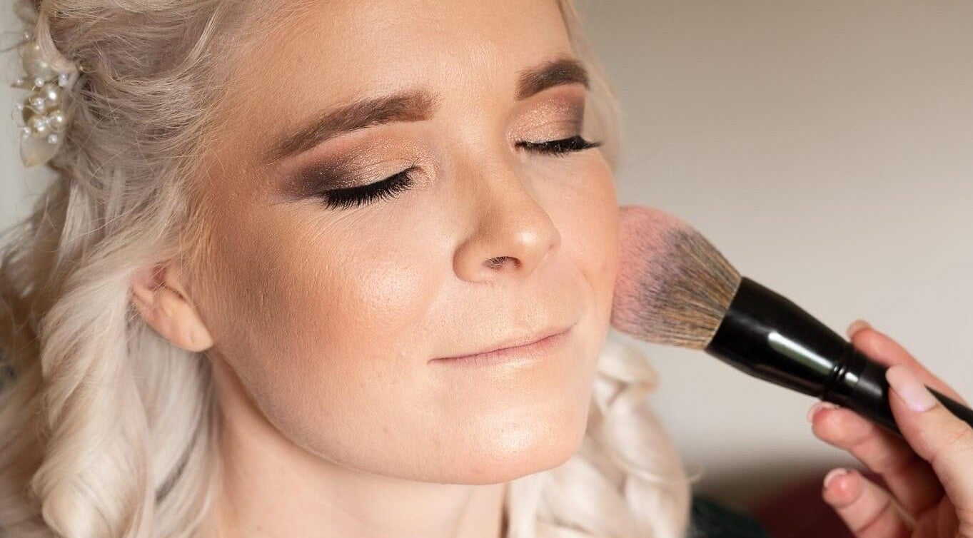 Close-up of make-up application at L R Photography and Make-Up Artistry, Hammond Park, Western Australia, AU.