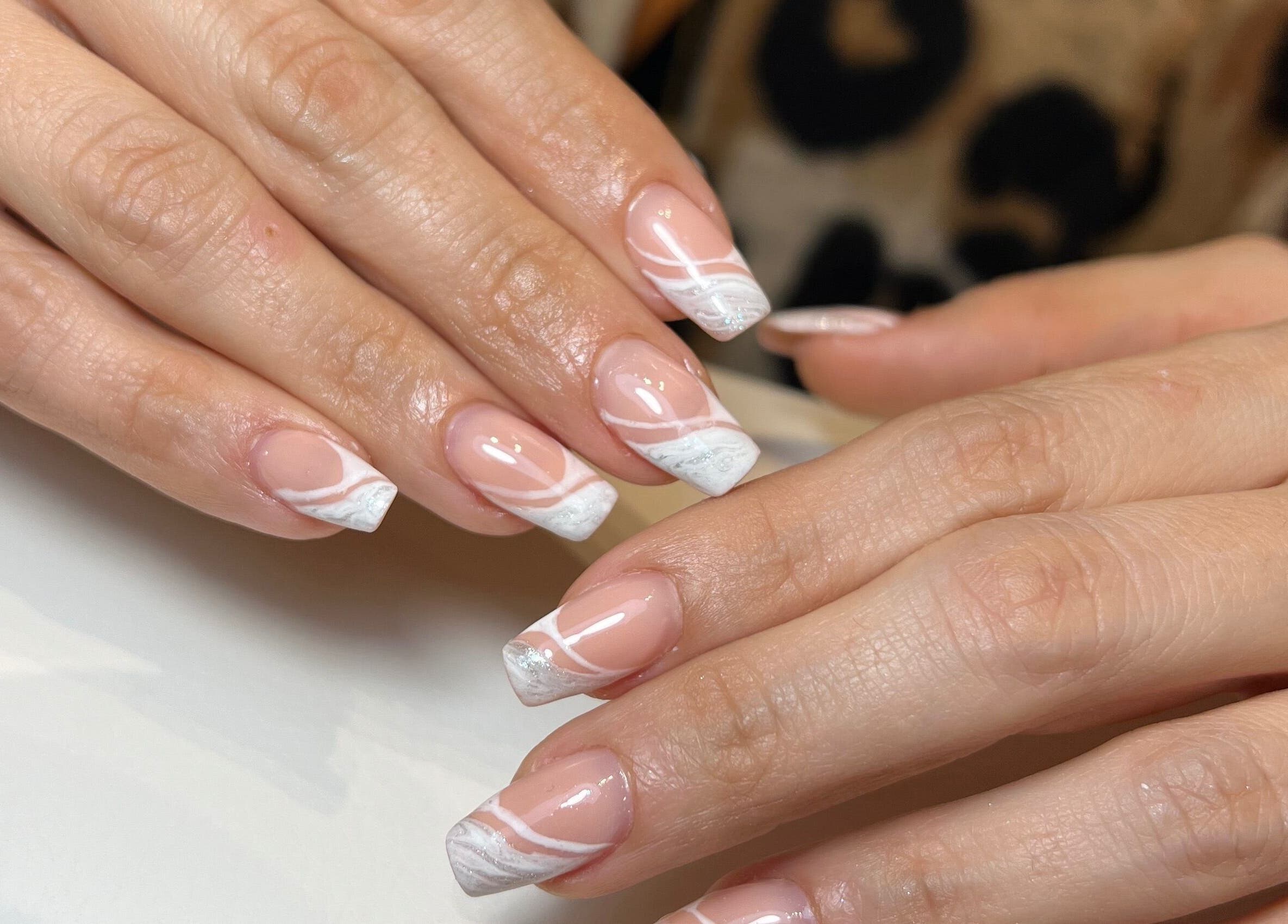 Beautifully designed nails at Aria Nail Bar and Spa, Al Khobar, Eastern Province, SA.