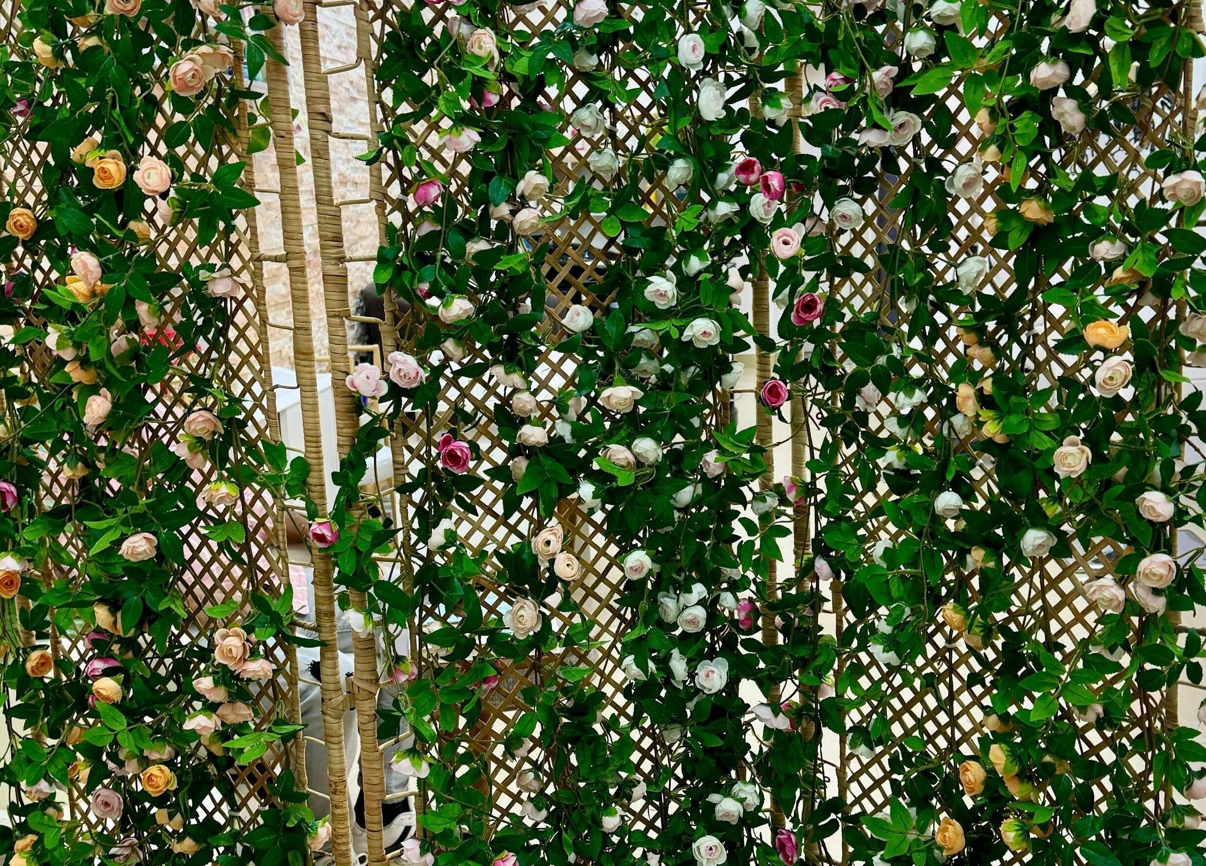 Lush floral decor at Korean Digital Perm Salon in Dubai, Dubai, AE enhances the refreshing ambiance.