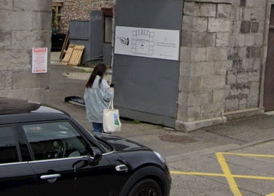Entrance near Leigh B Makeup & Brows Artist, Drogheda, County Louth, IE, featuring stone walls.
