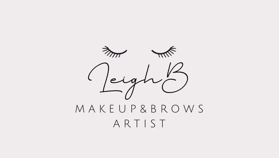 Leigh B Makeup & Brows Artist logo featuring elegant typography, Drogheda, County Louth, IE.