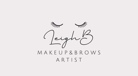 Leigh B Makeup & Brows Artist logo featuring elegant typography, Drogheda, County Louth, IE.