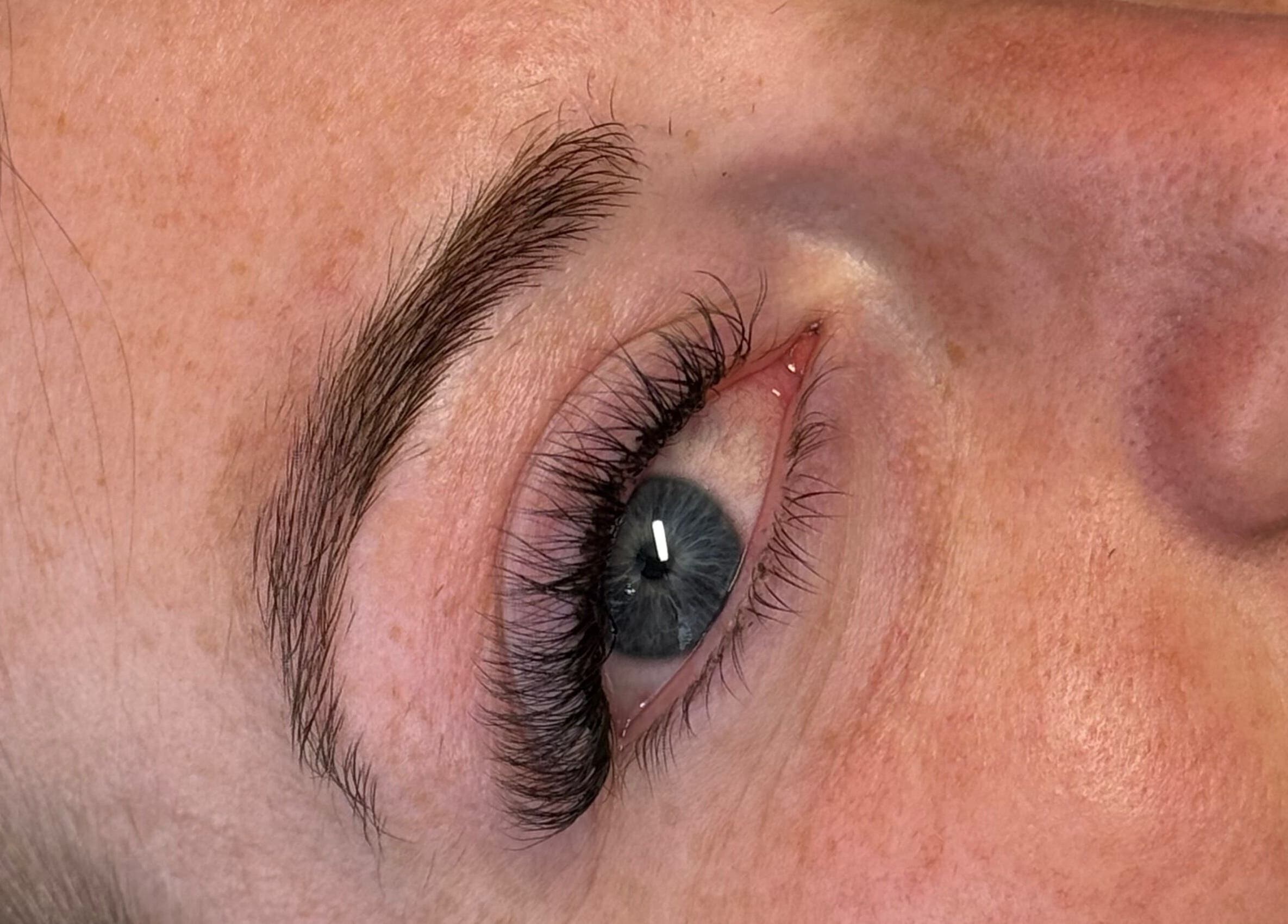 Perfectly styled eyebrow and lashes by Leigh B Makeup & Brows Artist in Drogheda, County Louth, IE.